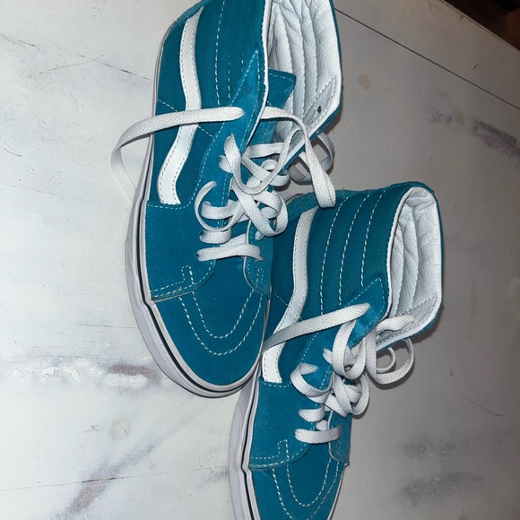 Vans Teal High-Top Sneakers - Picture 2 of 5